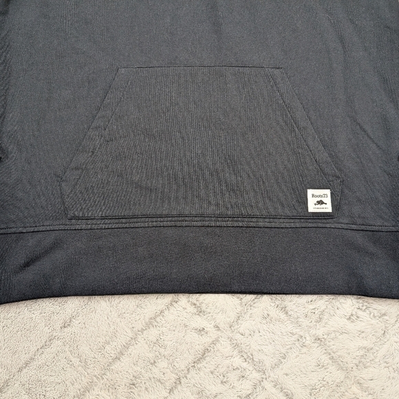 Roots 73 Jacket Adult M Black Canmore Eco ¼ Zip Hoodie Cotton Nashville Music - Picture 3 of 8